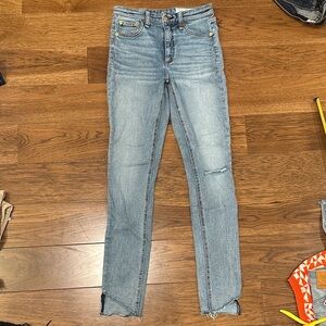 Light Wash Rag & Bone Slim Straight Jeans - Light Blue 25
